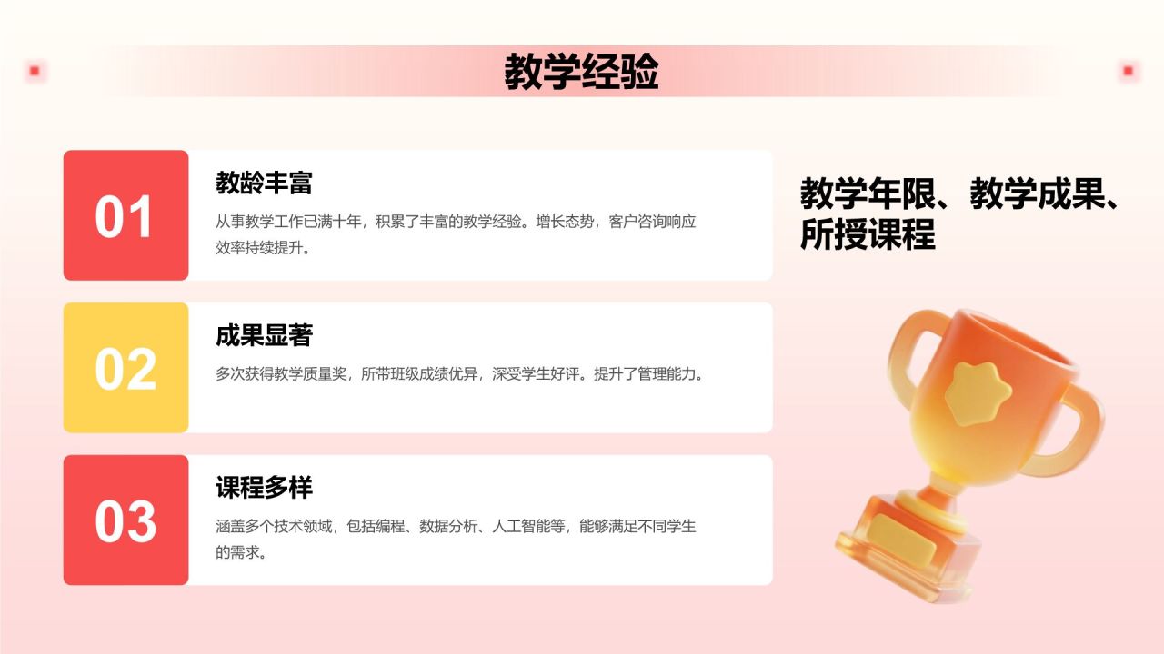 红色3D风技术骨干岗位竞聘述职PPT模板