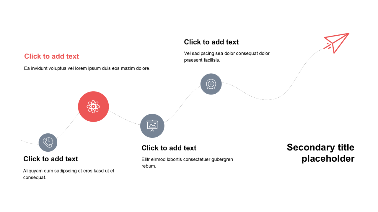 简约风纯文字PPT列表