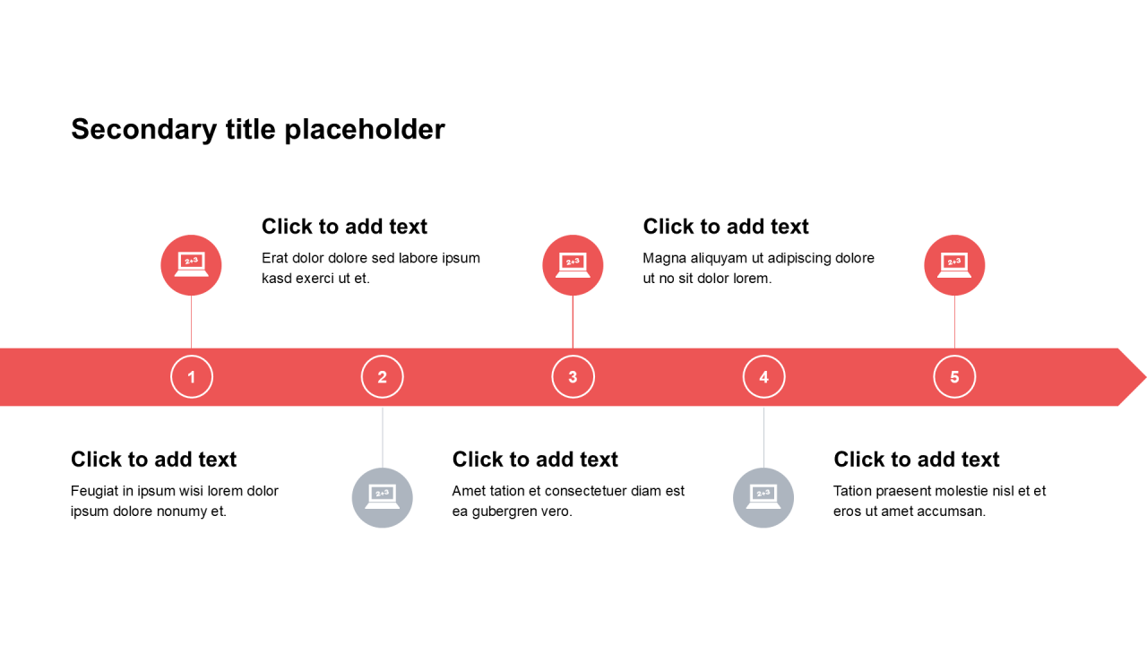 简约风纯文字PPT列表