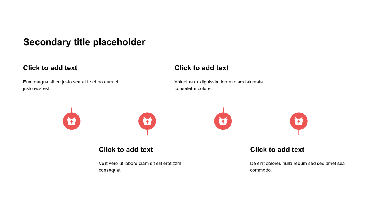 简约风纯文字PPT列表