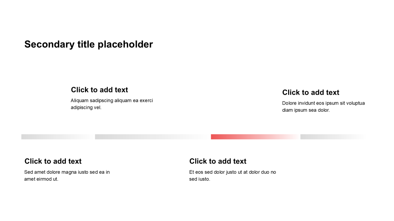 简约风纯文字PPT列表