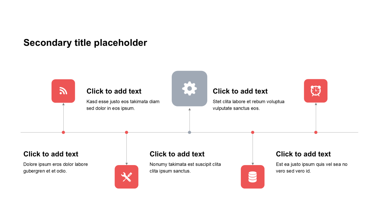 简约风纯文字PPT列表
