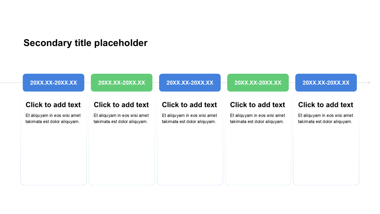 商务风含图片PPT时间轴