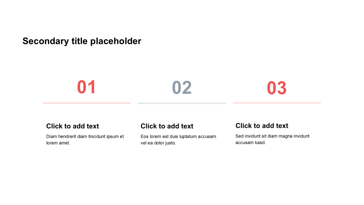 简约风纯文字PPT列表
