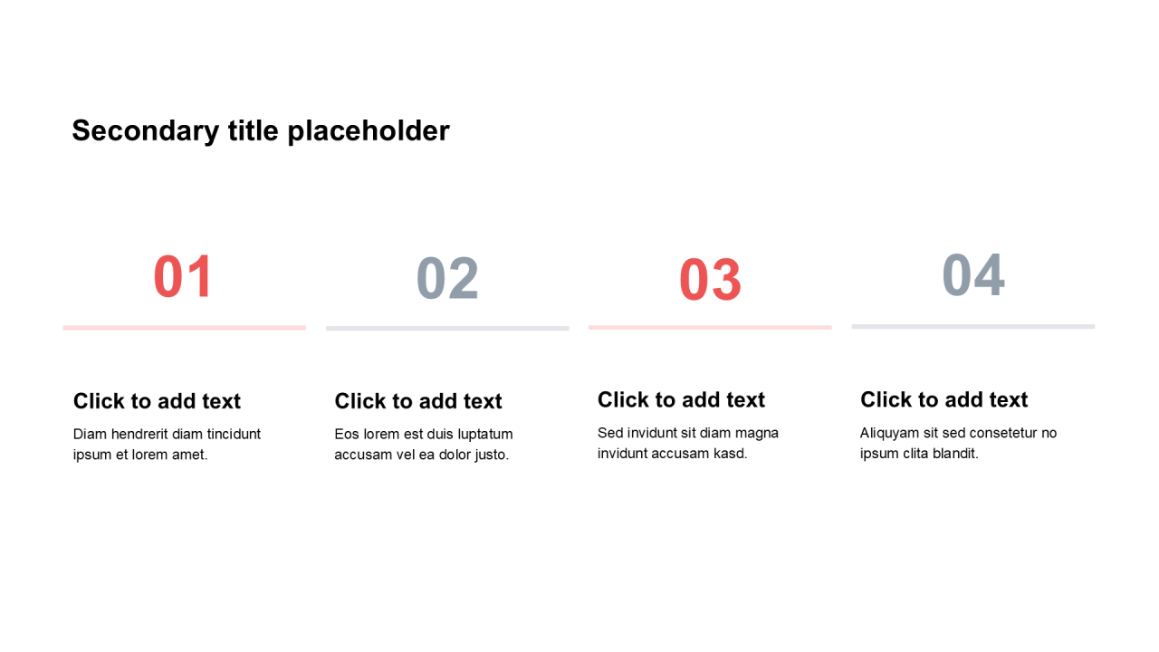 简约风纯文字PPT列表