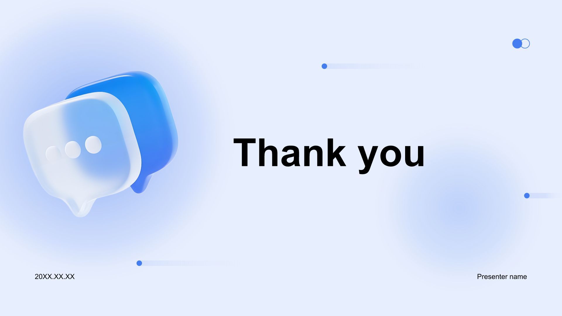 蓝色3D风职场沟通技巧培训PPT模板