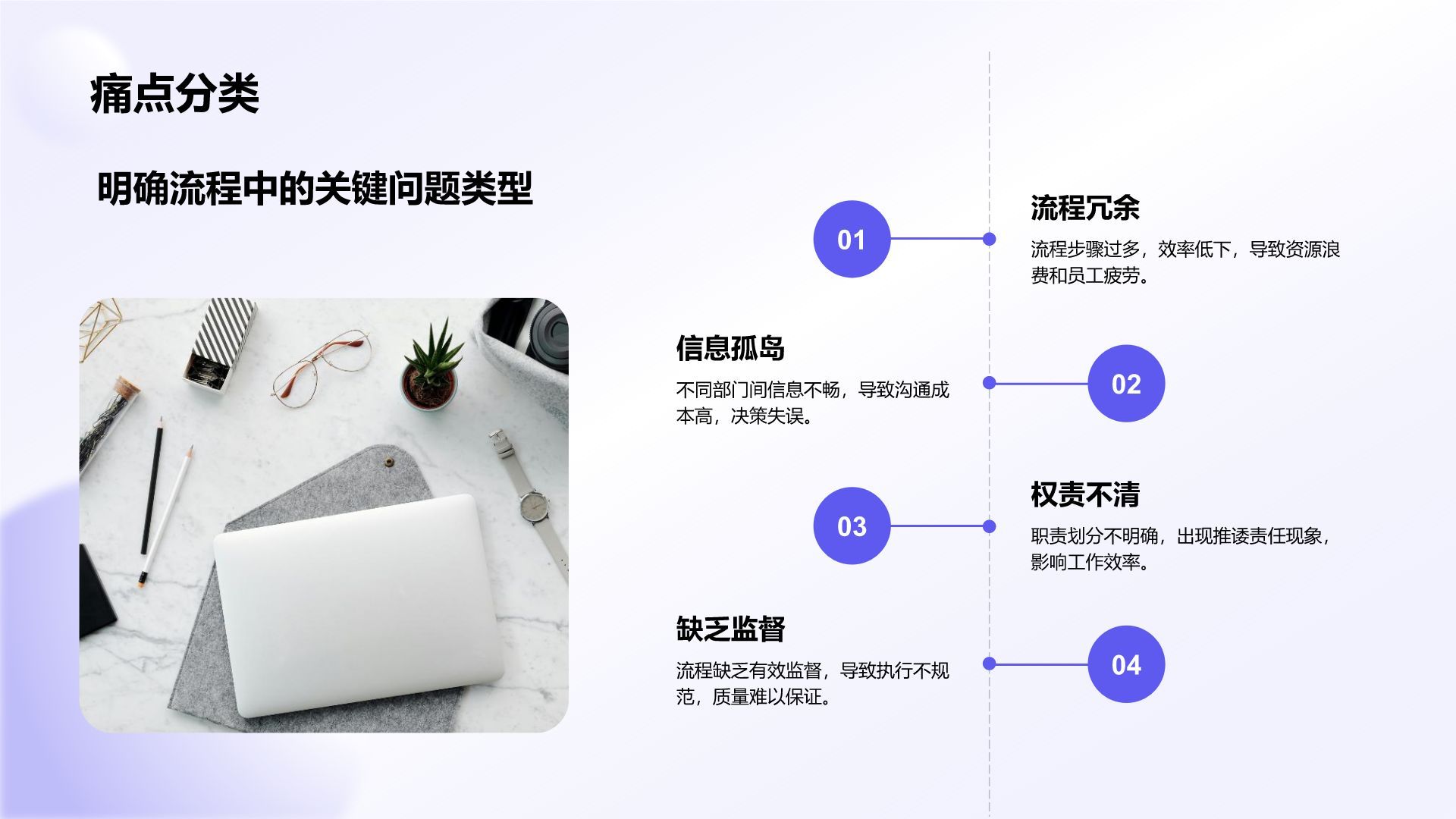 蓝色简约风部门工作流程优化方案PPT模板