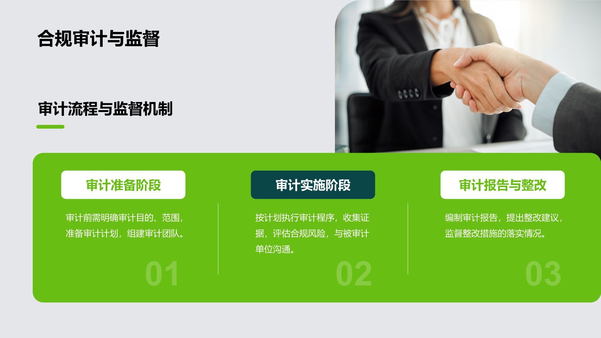 绿色3D风企业合规宣讲教育PPT模板