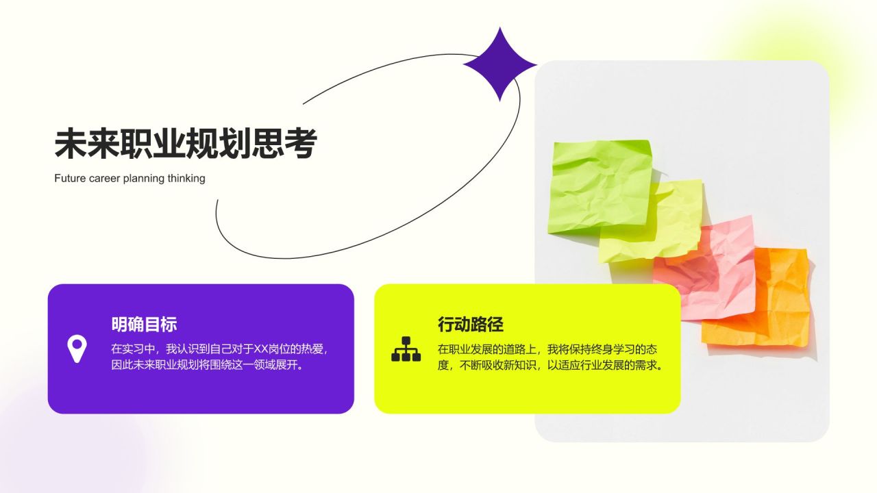 黄色渐变风暑期实习项目总结报告PPT模板