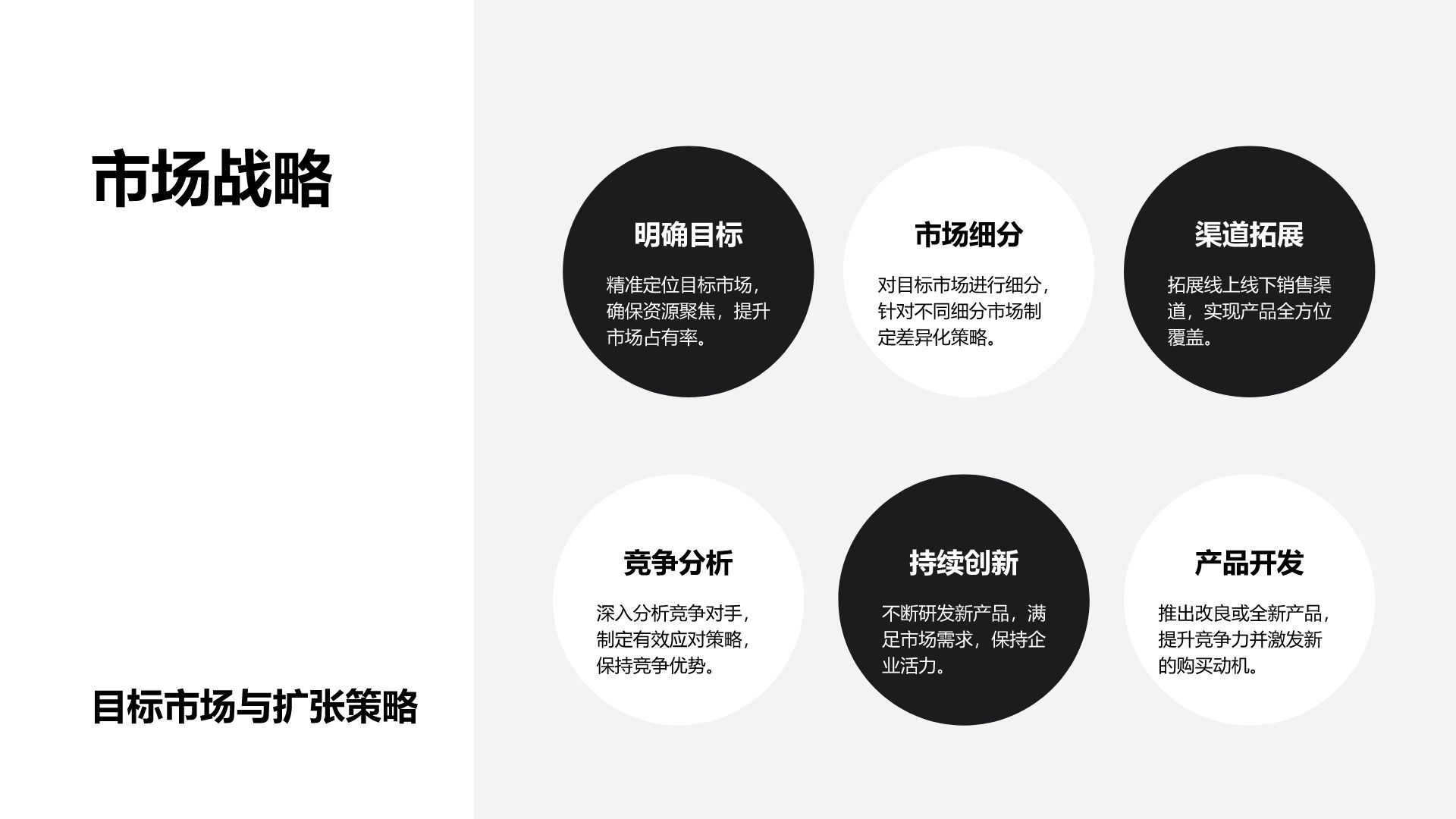 黑色商务风企业发展成果与未来展望PPT模板