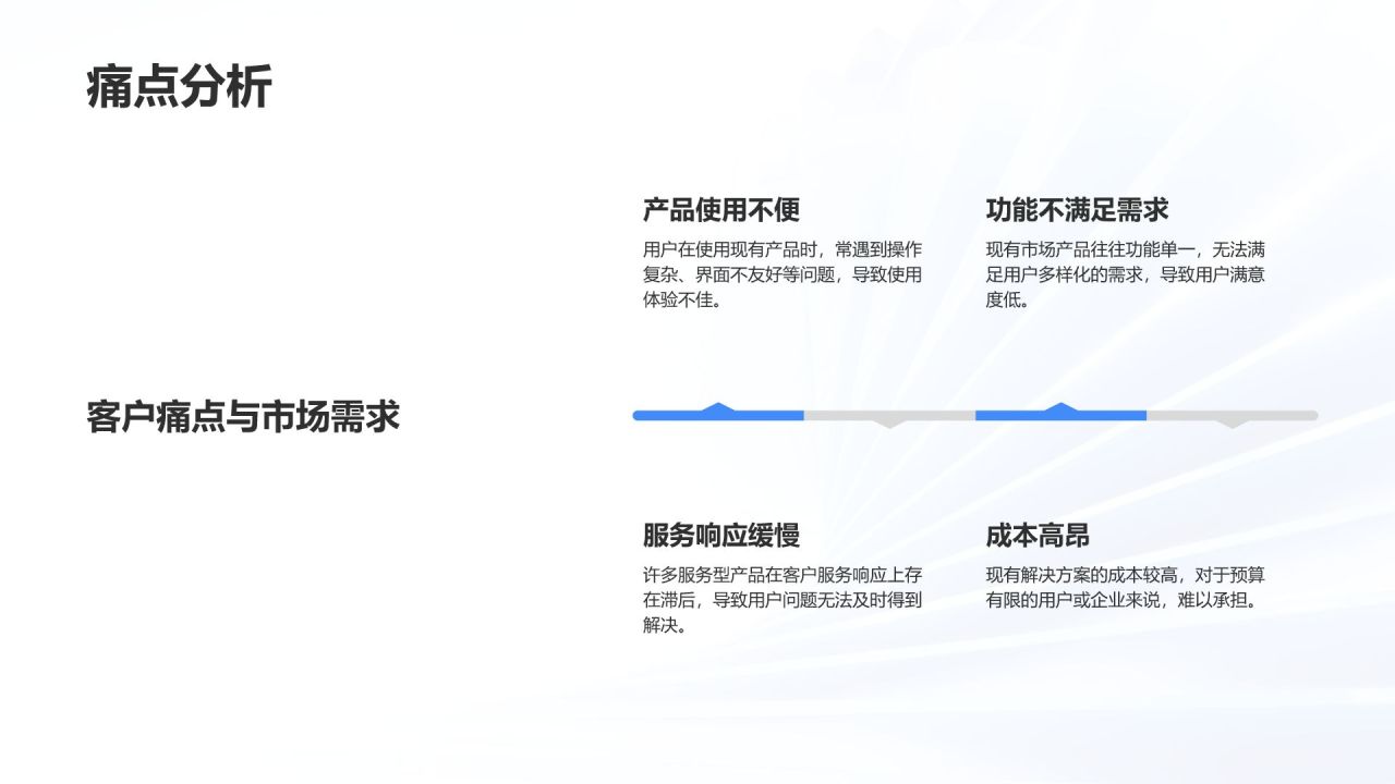 蓝色3D风项目创意提案与展示PPT模板