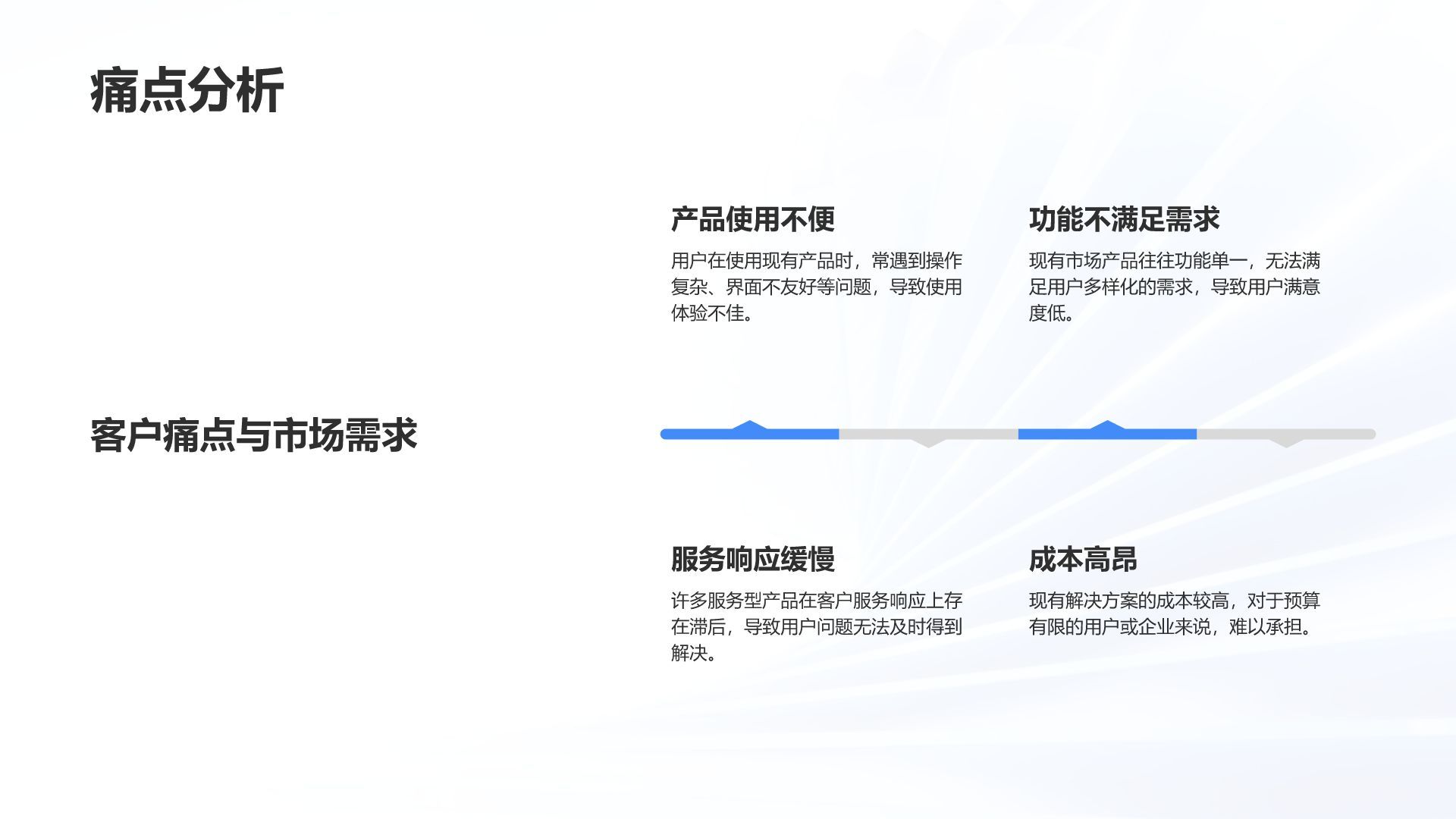 蓝色3D风项目创意提案与展示PPT模板