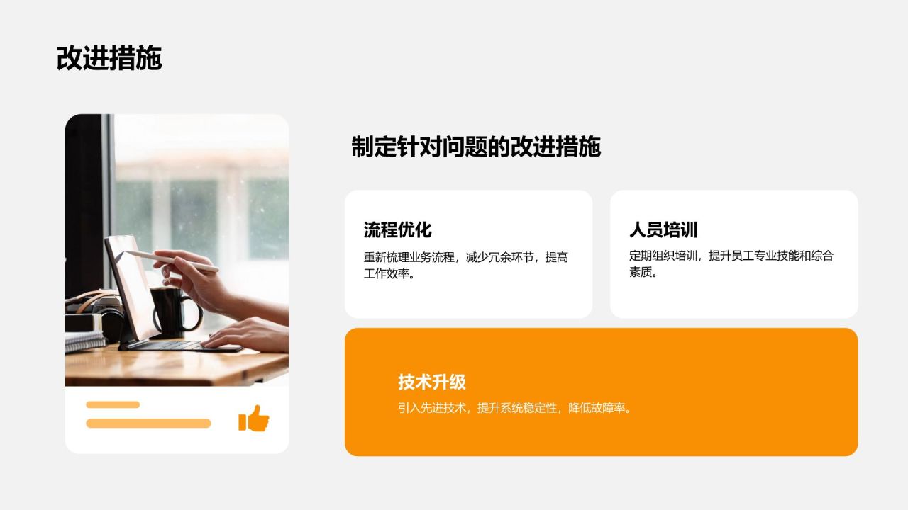 橙色3D风通用行业年终总结模板PPT模板