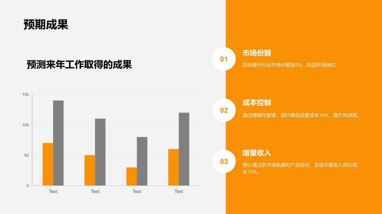 橙色3D风通用行业年终总结模板PPT模板