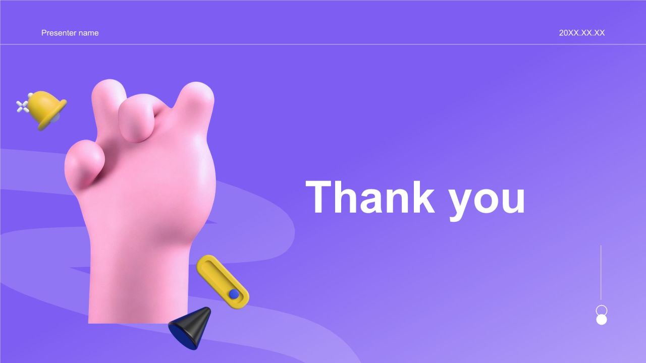 蓝色3D风通用年度工作总结PPT模板