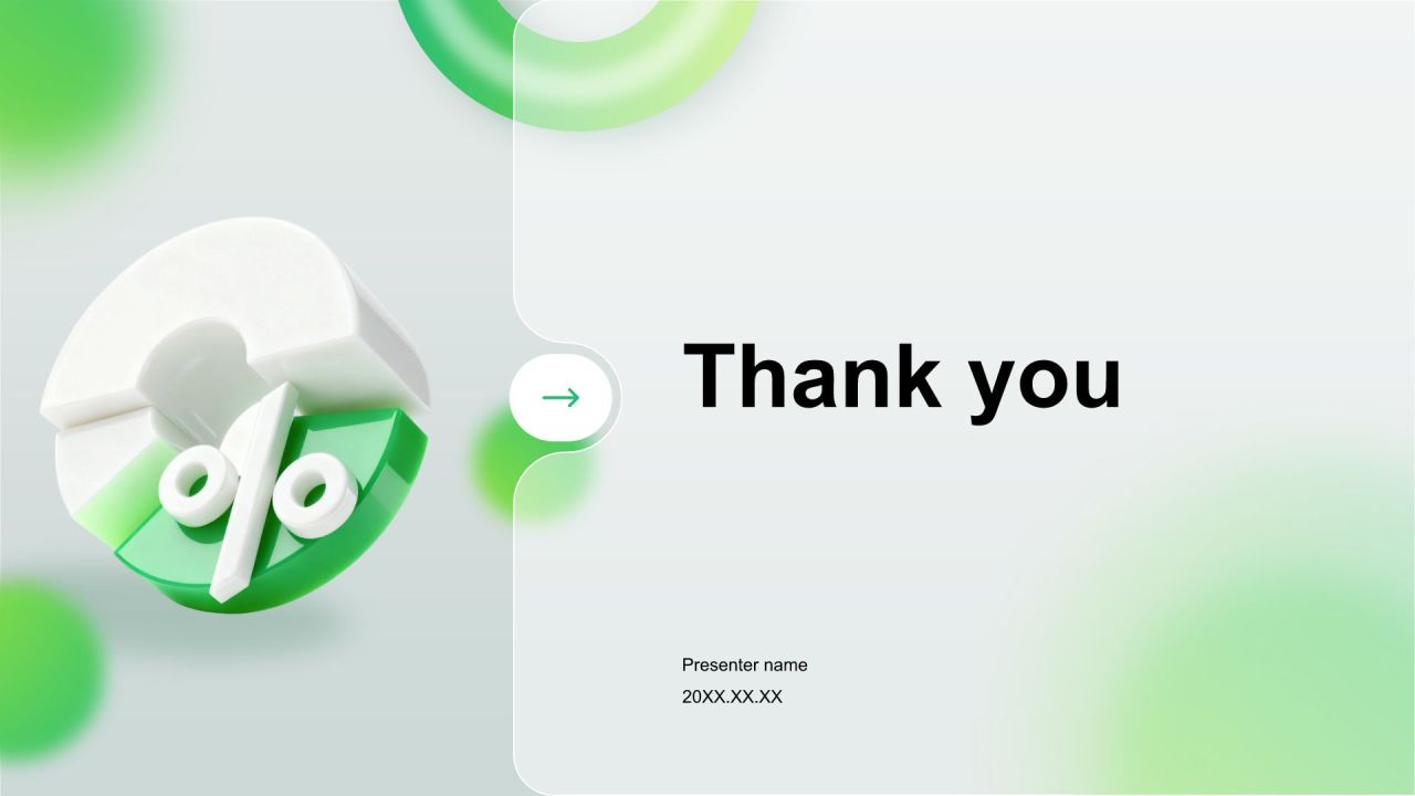 绿色3D风通用行业年终总结模板PPT模板