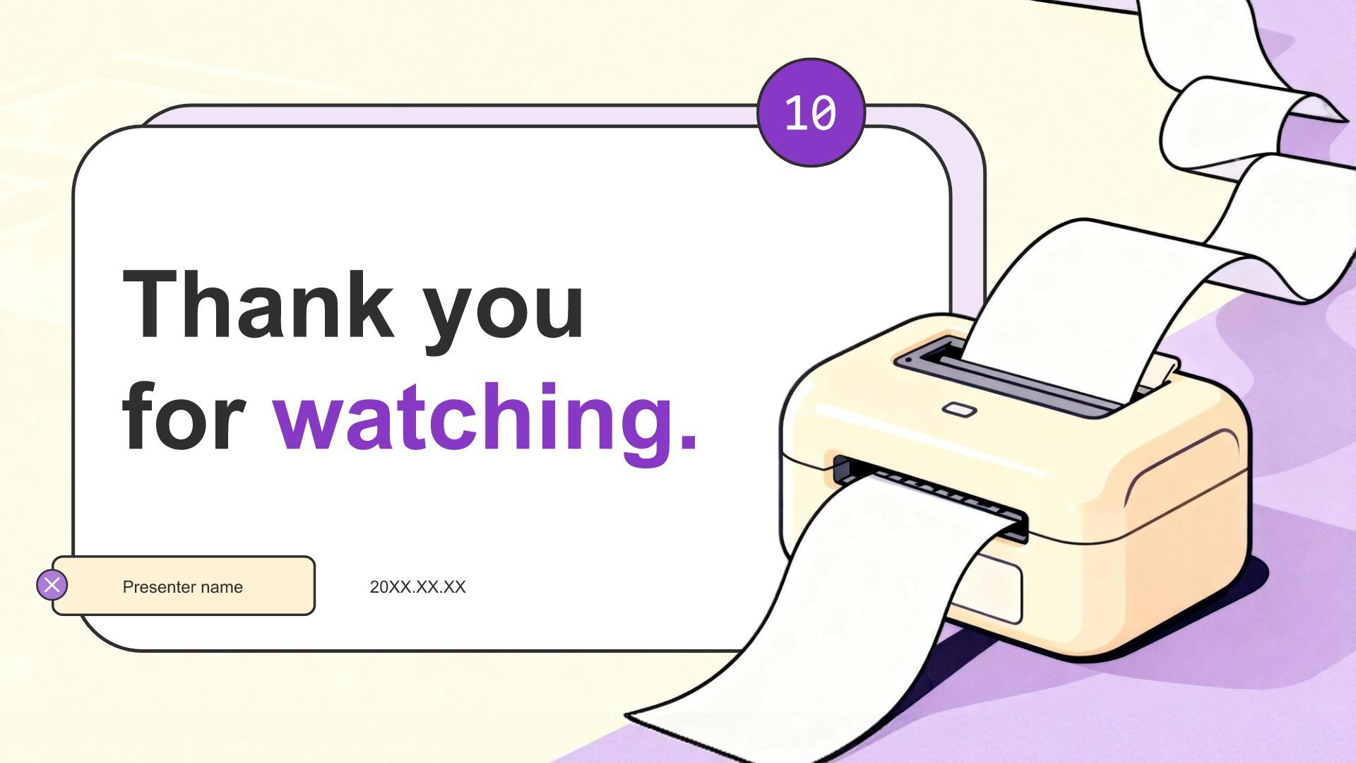 紫色插画风年度数据分析与复盘总结PPT模板