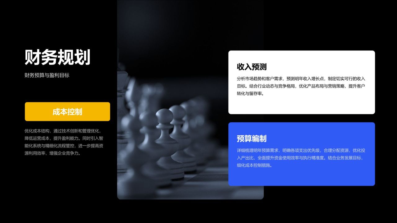 蓝色扁平风产品团队年度成果汇报PPT模板