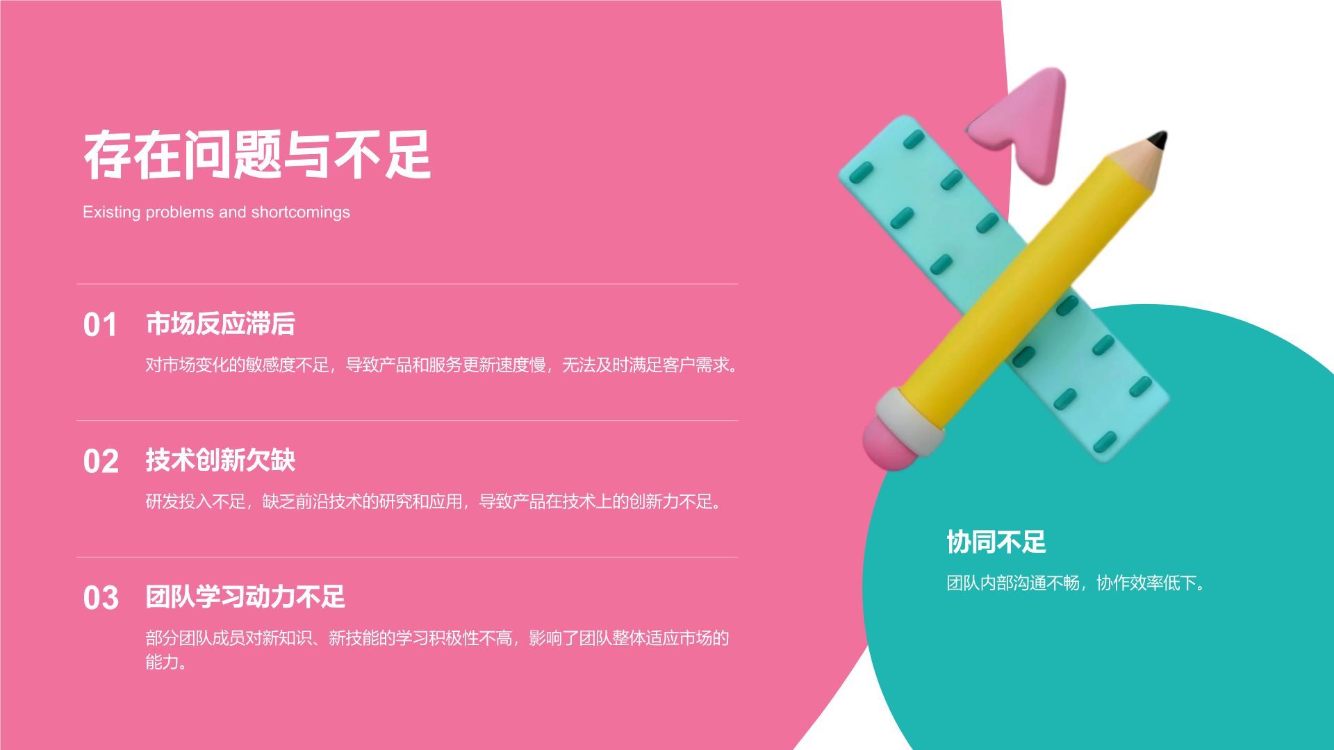 蓝色3D风团队年终复盘与提升计划PPT模板