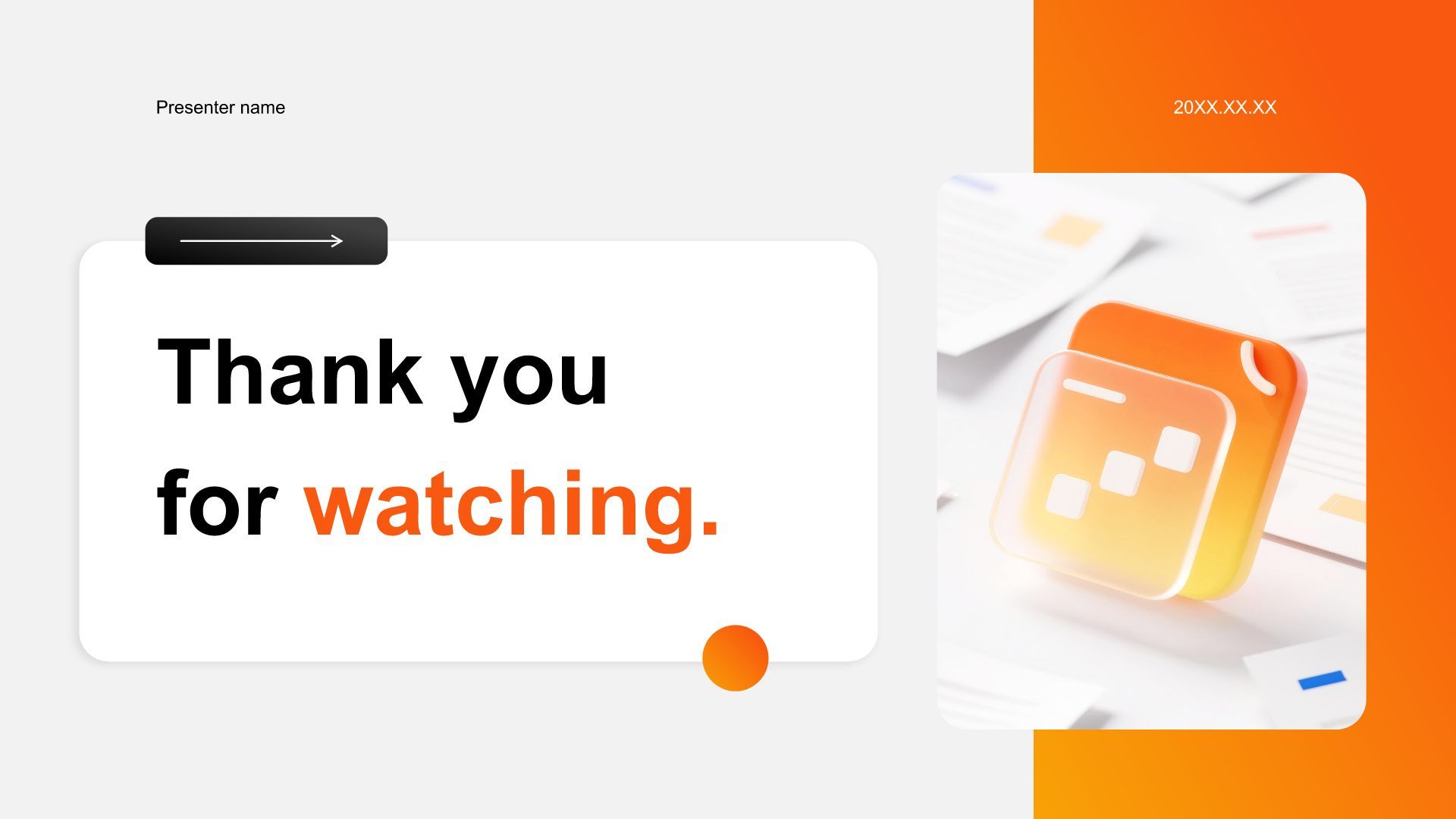 橙色商务风年度数据分析与复盘总结PPT模板