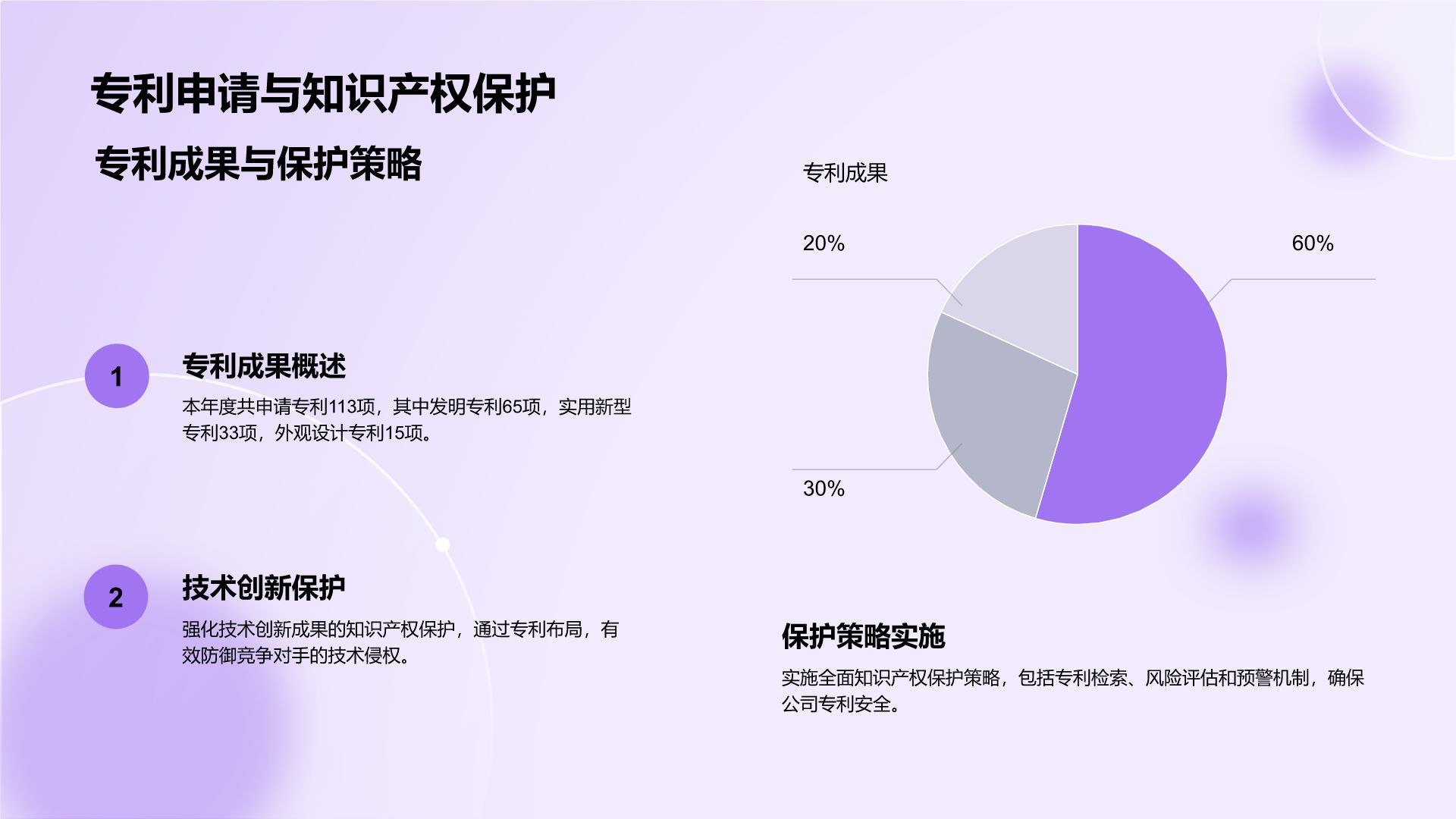 紫色商务风部门年度工作成果展示PPT模板