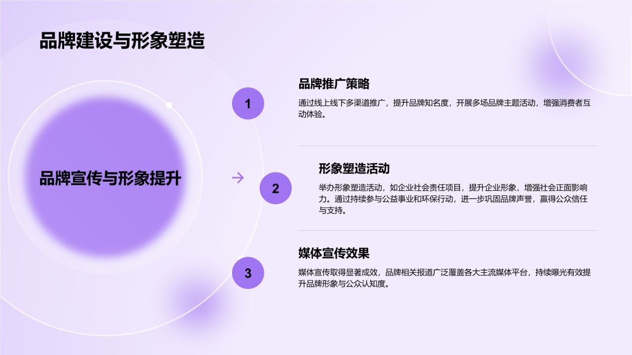 紫色商务风部门年度工作成果展示PPT模板