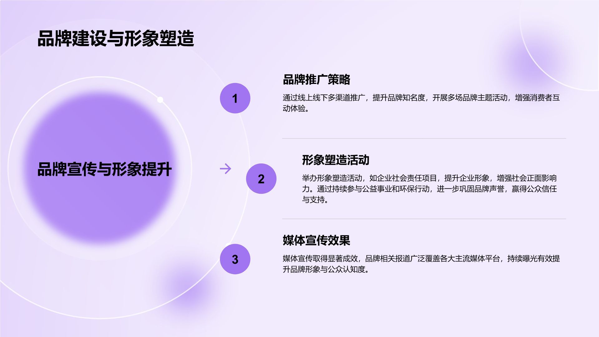 紫色商务风部门年度工作成果展示PPT模板