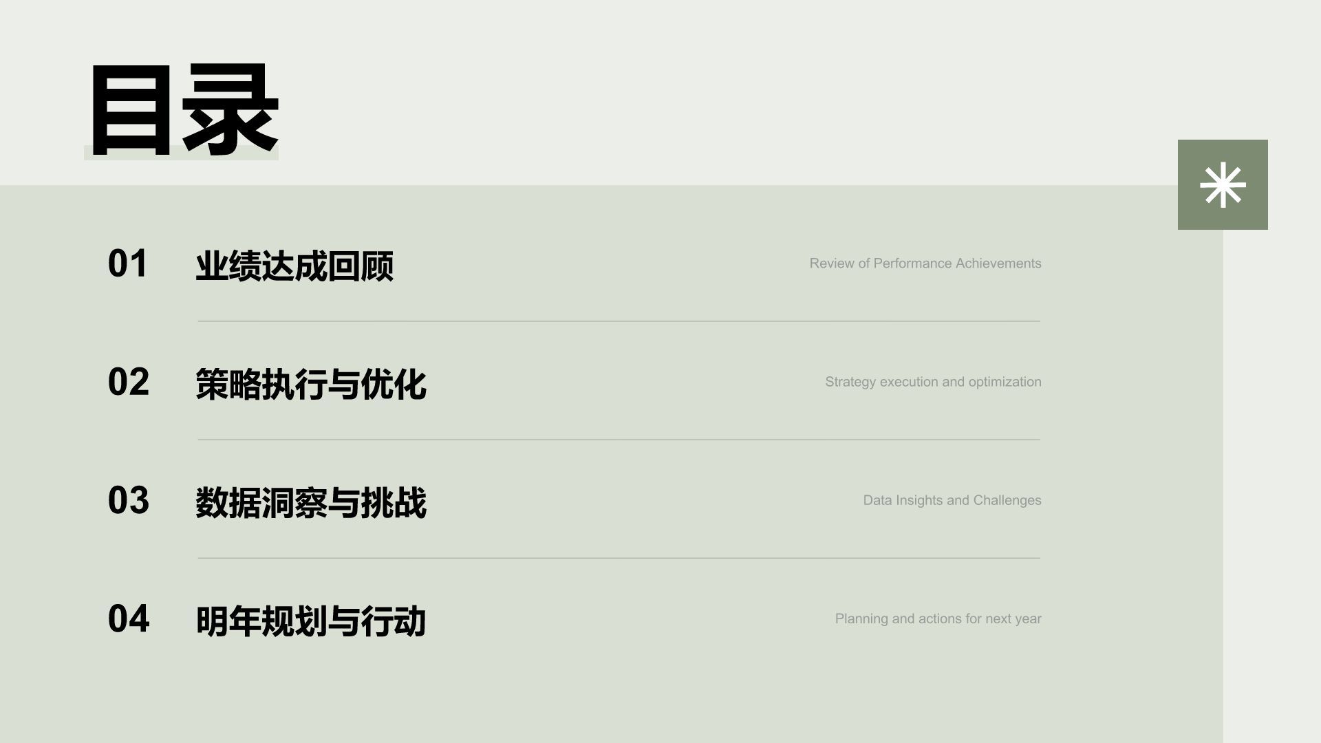 绿色商务风市场营销年终总结与复盘PPT模板