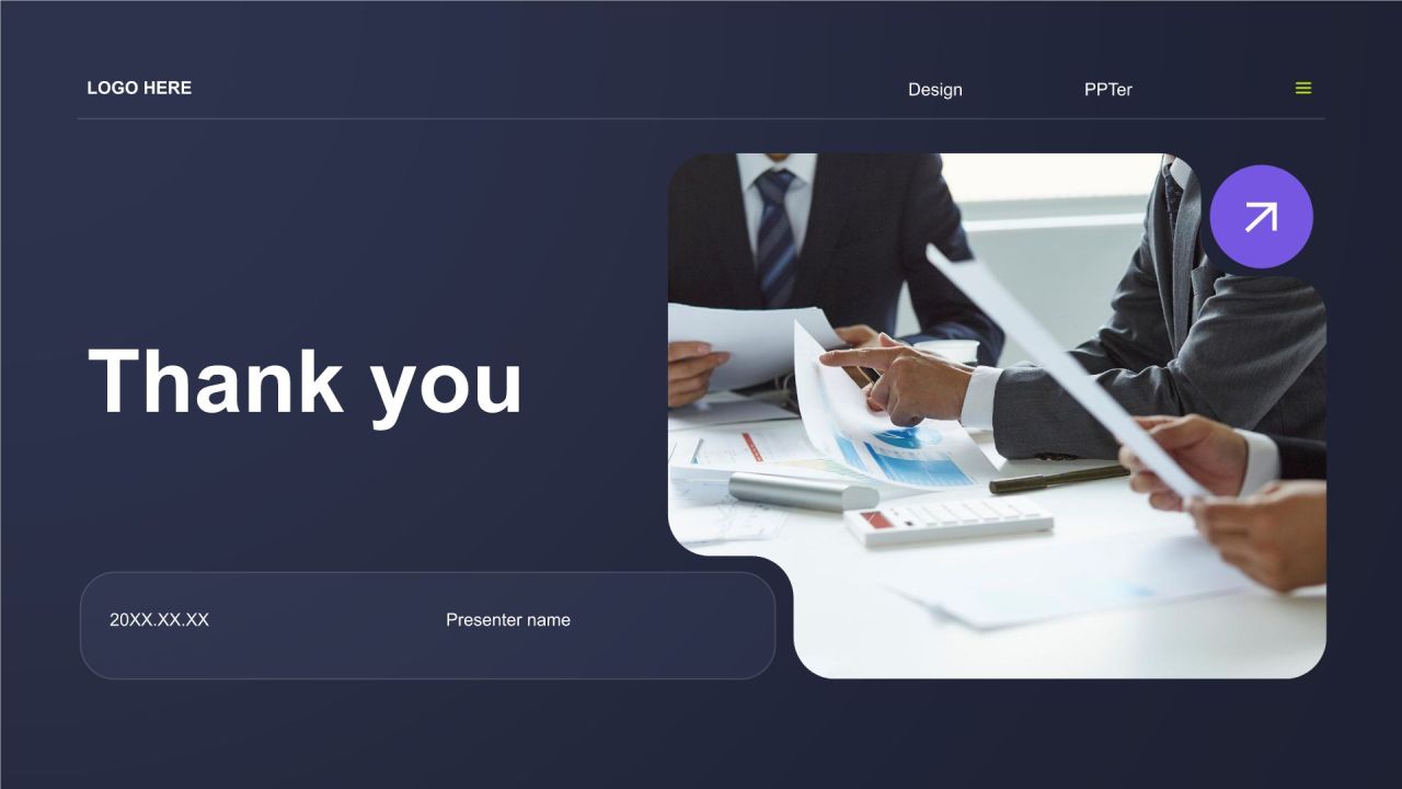 紫色商务风管理层年终经营总结PPT模板