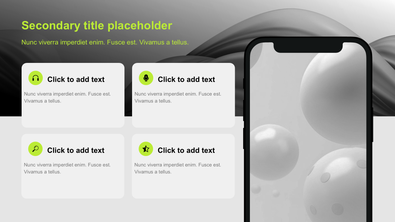 现代商务风含图片PPT列表