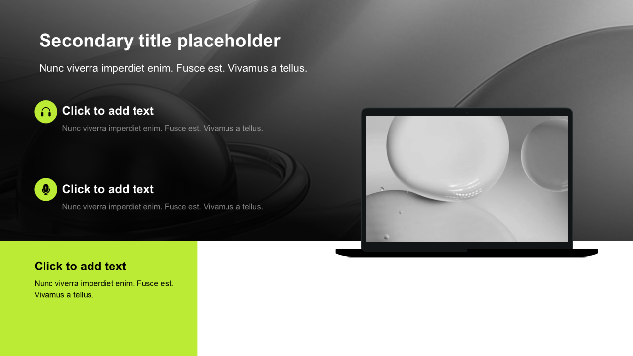 现代商务风含图片PPT列表