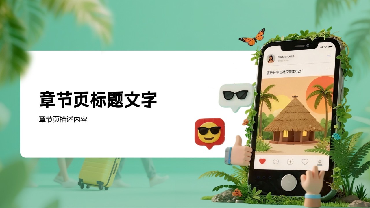 社交媒体营销方案PPT主题