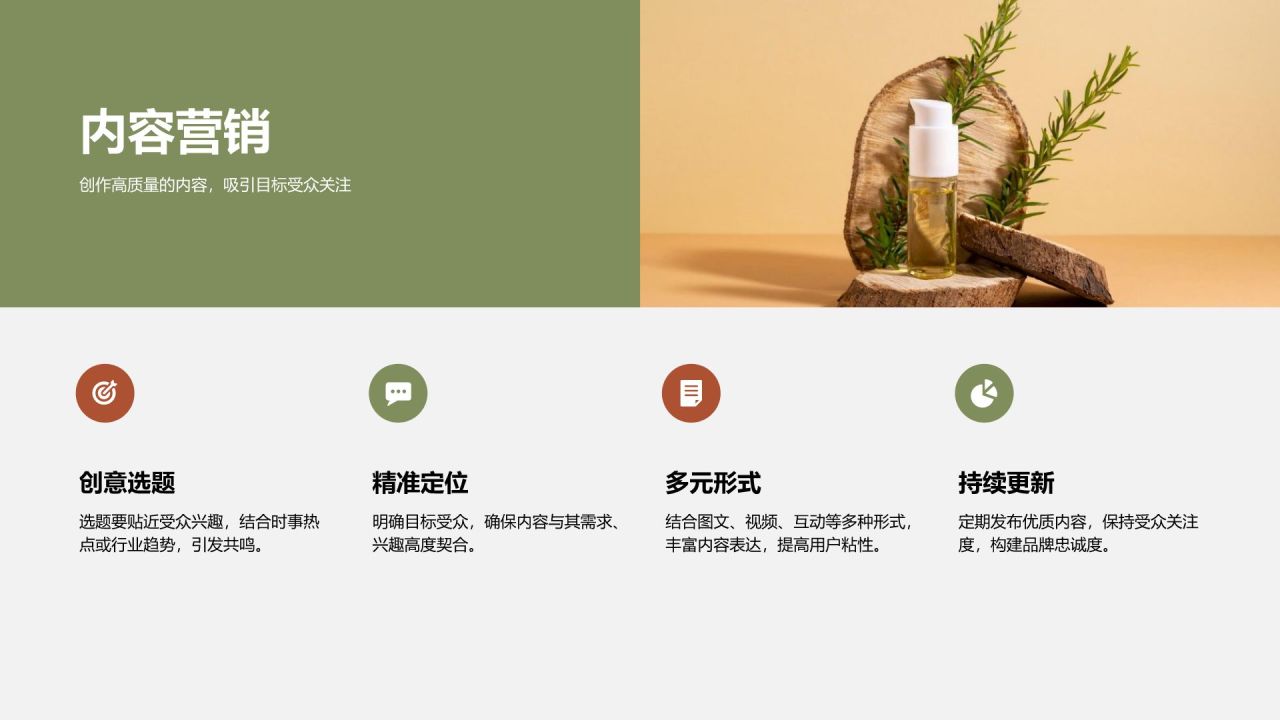 橙色简约风Q4广告投放策略PPT模板