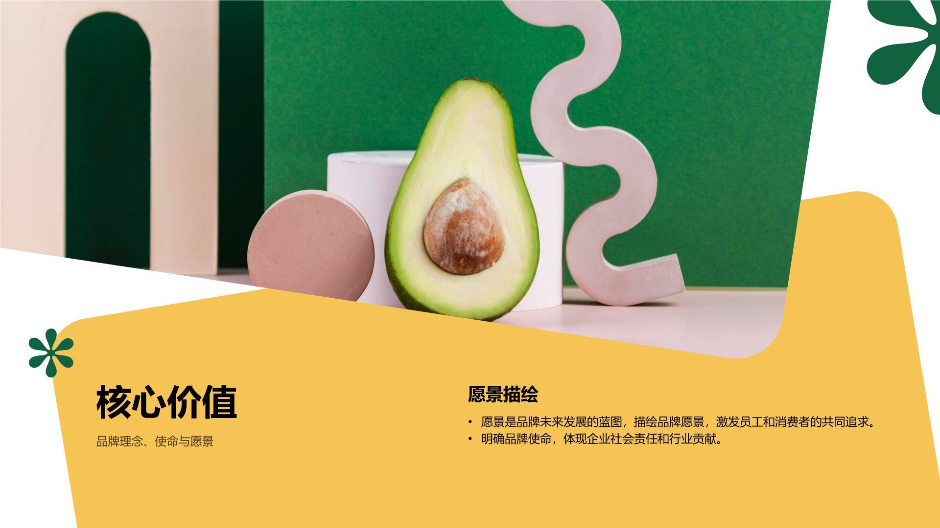 绿色商务风品牌整合营销策略PPT模板