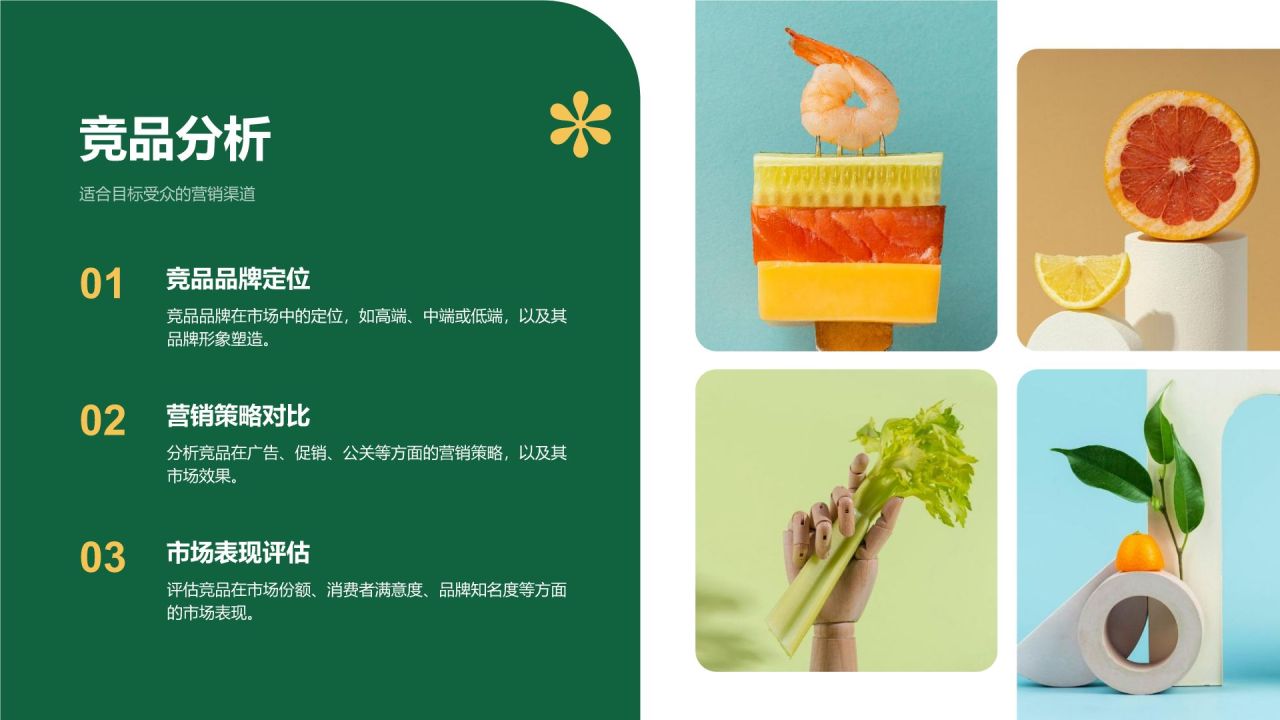 绿色商务风品牌整合营销策略PPT模板