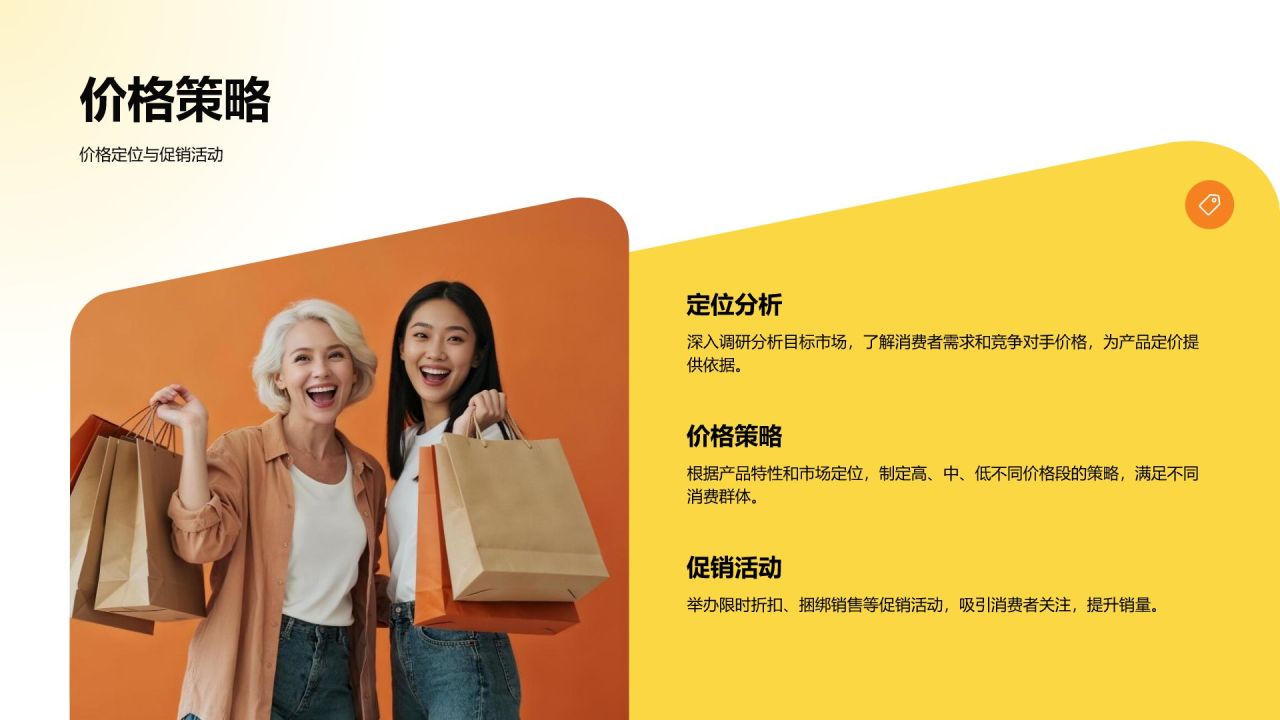 黄色商务风跨境电商营销方案PPT模板