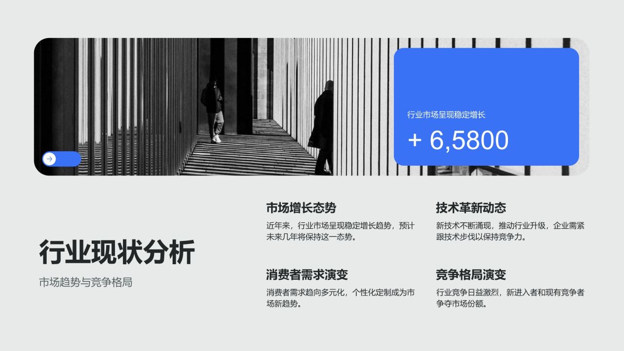 蓝色商务风年度战略目标落地实施方案PPT模板