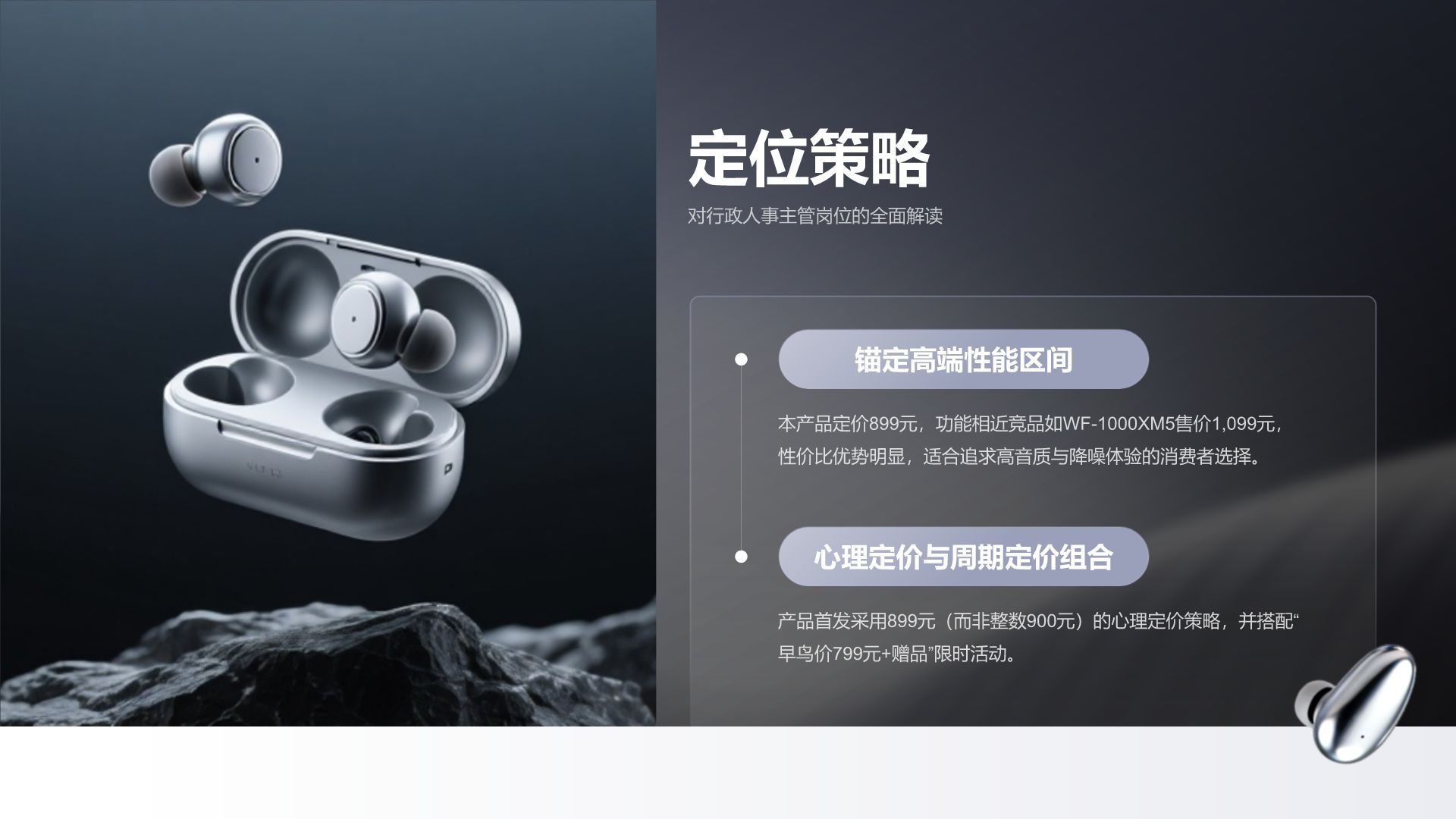 蓝色商务风创意产品发布展示PPT模板