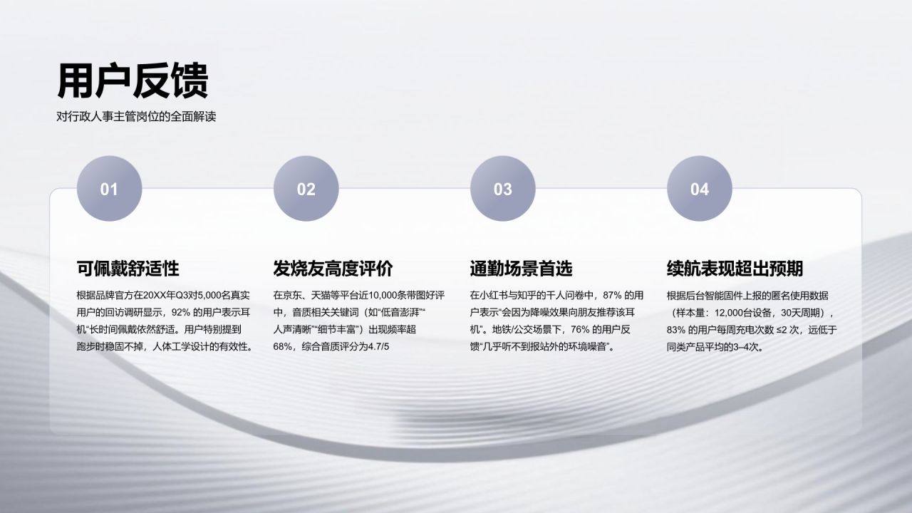 蓝色商务风创意产品发布展示PPT模板