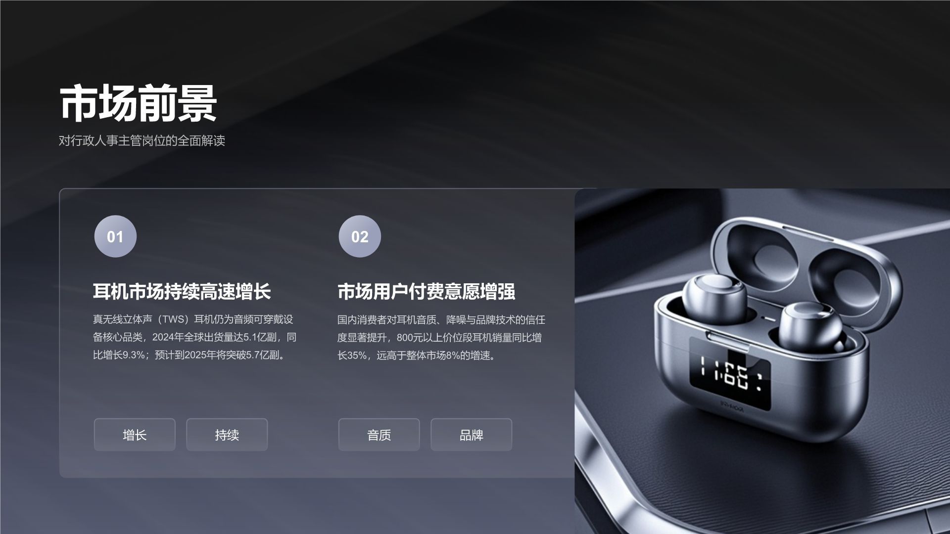 蓝色商务风创意产品发布展示PPT模板