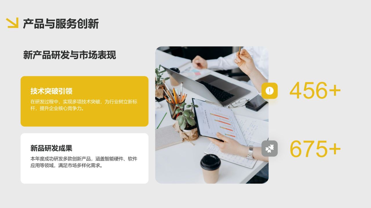 黄色3D风通用行业年终总结模板PPT模板