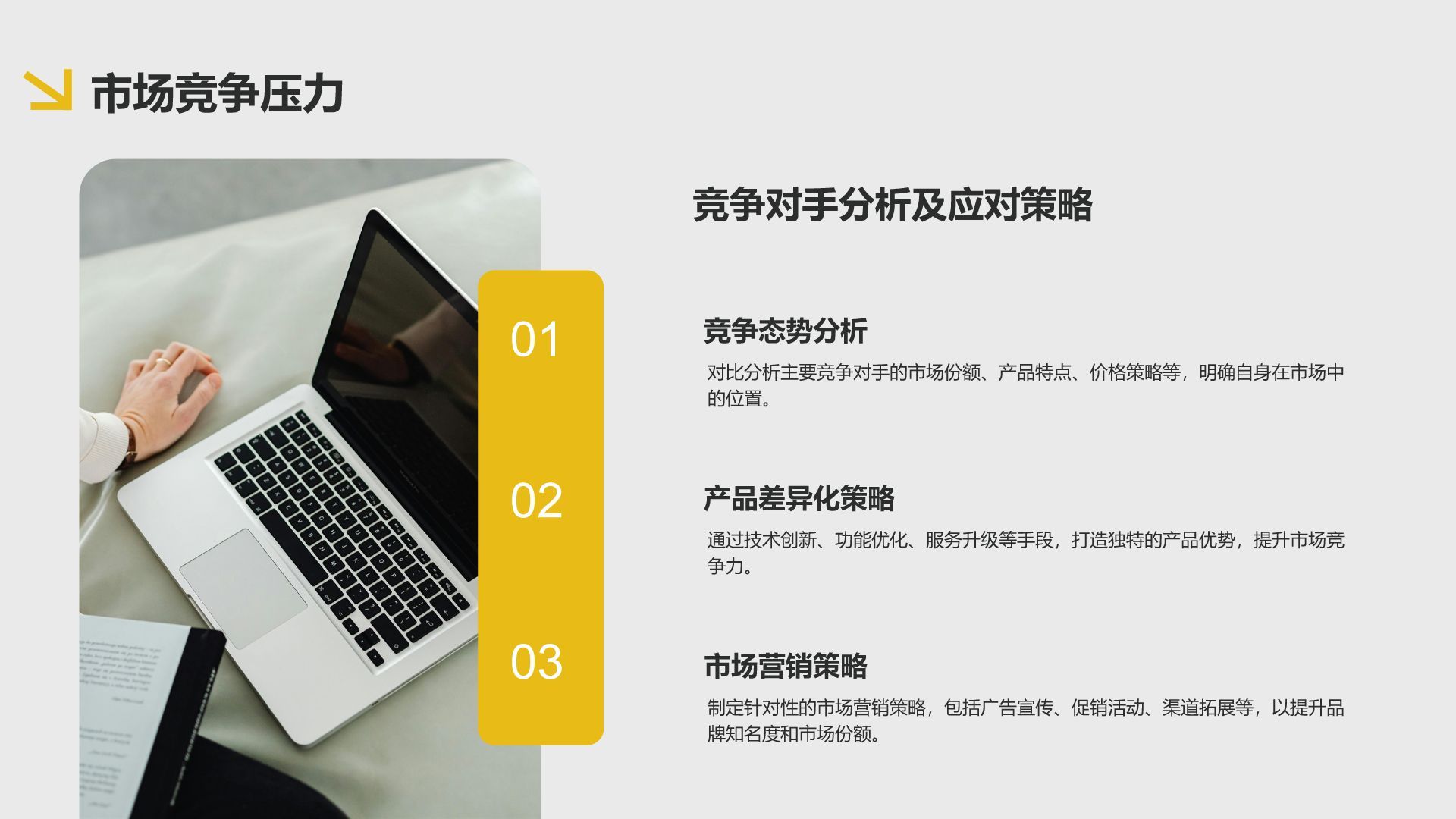 黄色3D风通用行业年终总结模板PPT模板