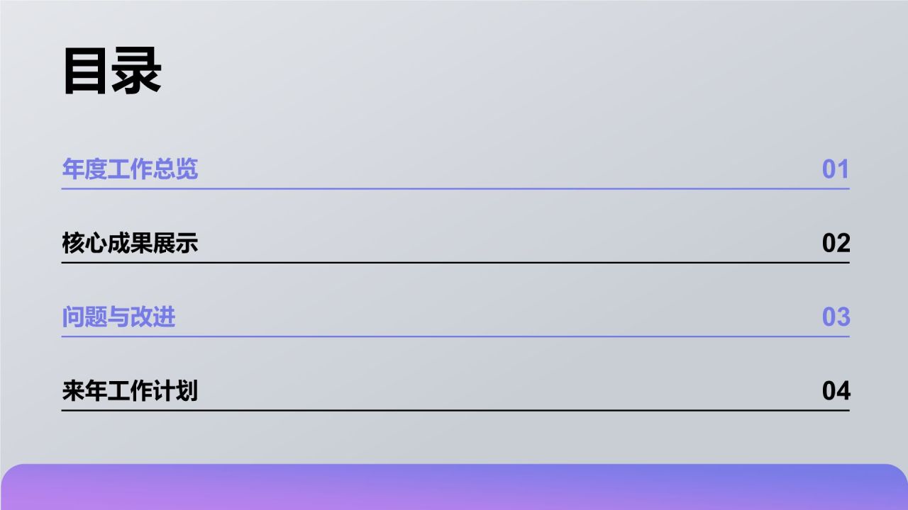 蓝色3D风通用行业年终总结PPT模板