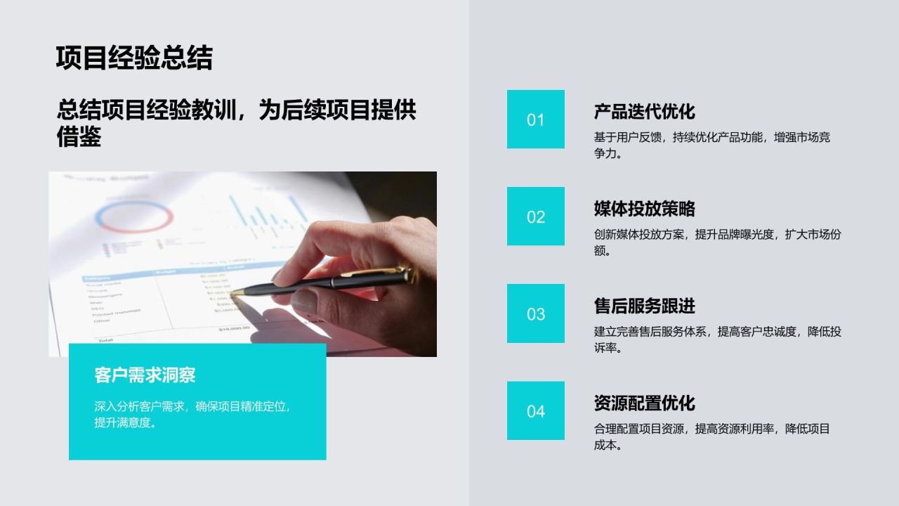 蓝色3D风市场部年度业绩复盘与目标汇报PPT模板