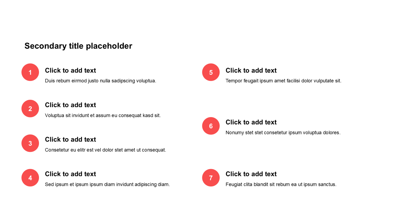 简约扁平纯文字列表
