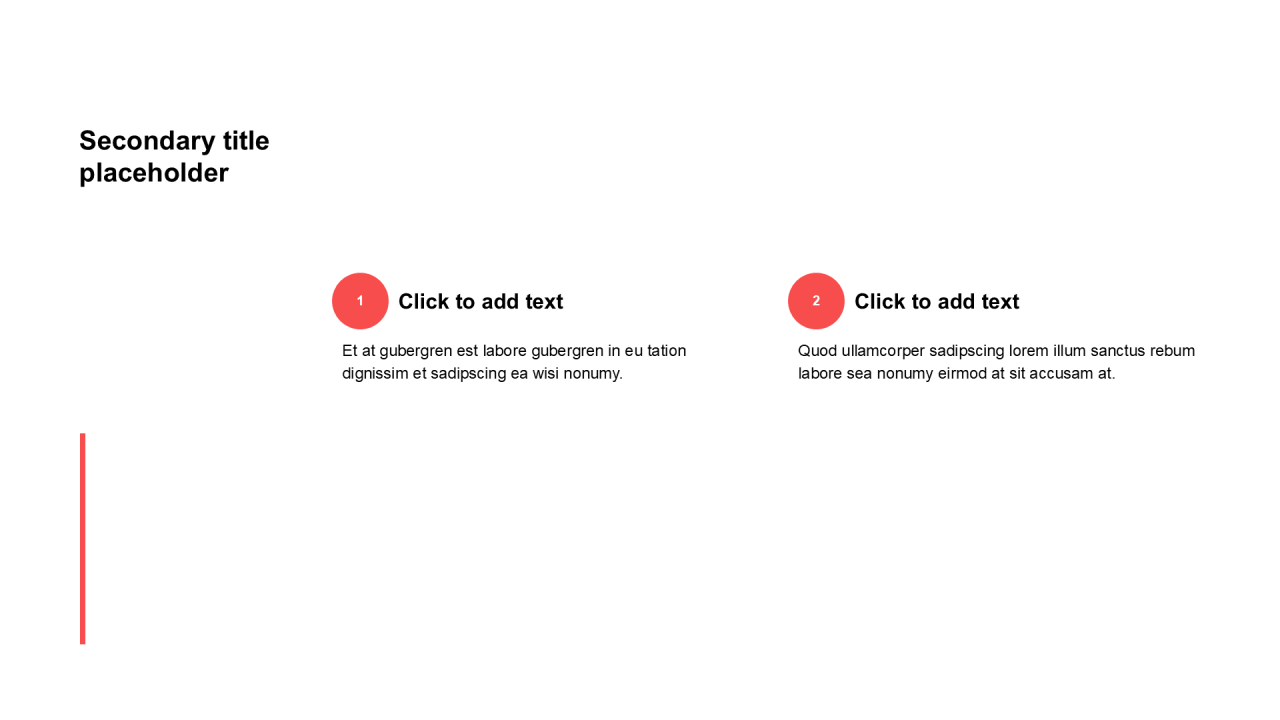 简约扁平纯文字列表