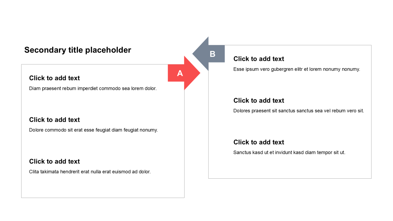 简约扁平纯文字关系