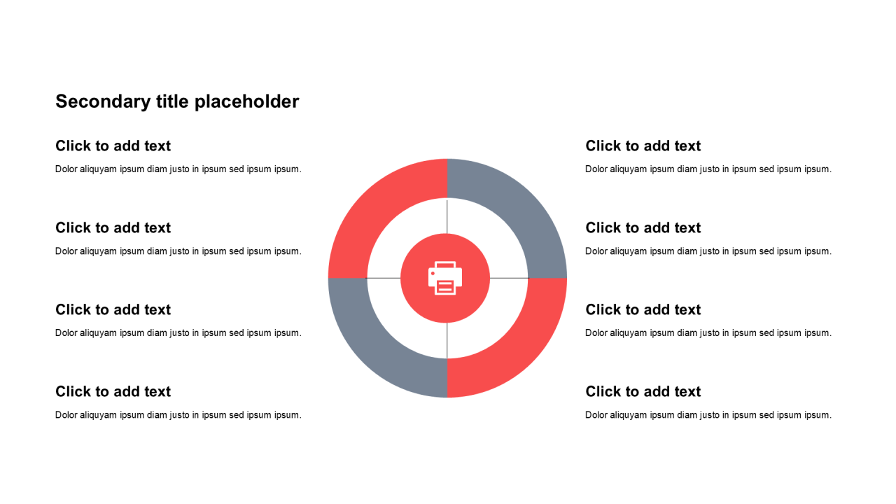简约扁平纯文字循环