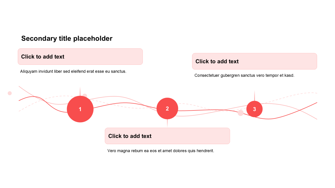 简约扁平纯文字流程