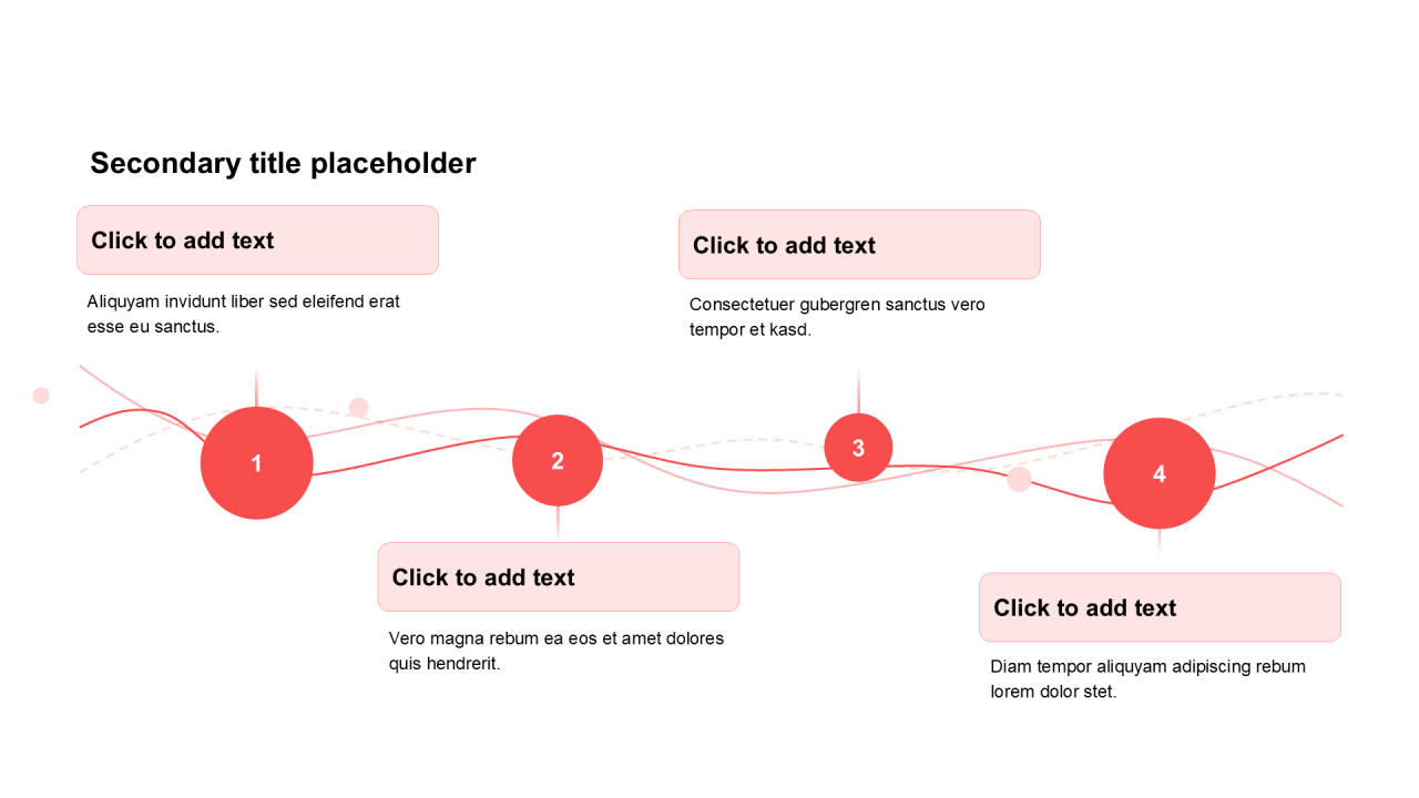 简约扁平纯文字流程